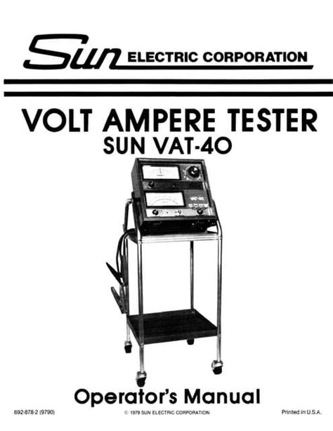 sun vat 40 manual pdf Kindle Editon