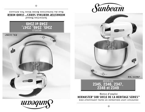 sunbeam 2347 user guide Doc