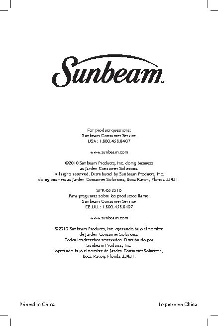 sunbeam 27509 vacuums owners manual Epub