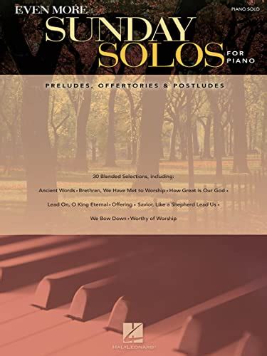 sunday solos for piano preludes offertories and postludes Reader
