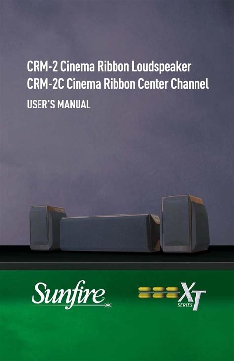 sunfire crm 2c speakers owners manual Epub
