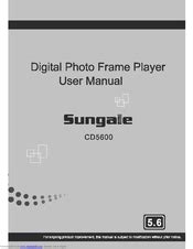 sungale cd5600 digital photo frames owners manual PDF