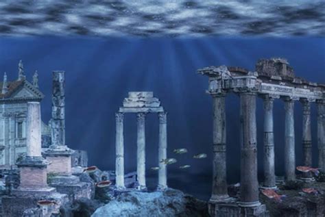 sunken city by the ocena