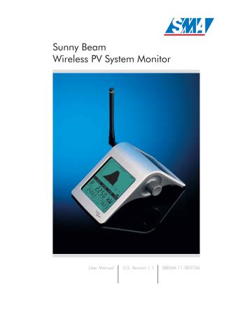 sunny beam user manual Epub