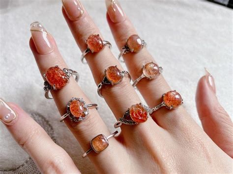 sunstone rings