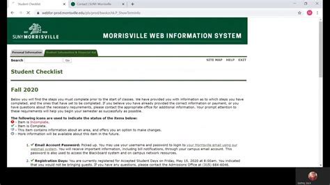 suny morrisville web for students