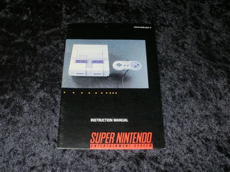 super nintendo entertainment system instruction manual Kindle Editon