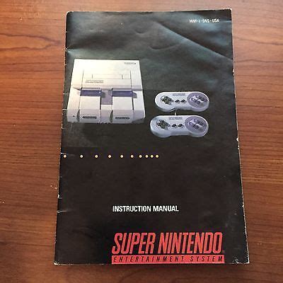 super nintendo manual scans Doc