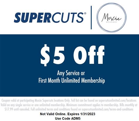 Supercuts 5 Off Coupon Printable