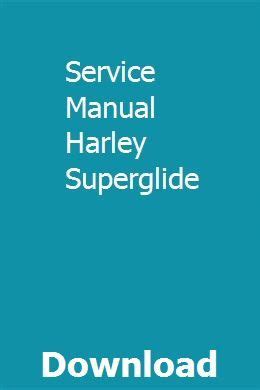 superglide service manual free PDF