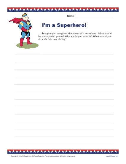 superhero essay 5th grade Epub