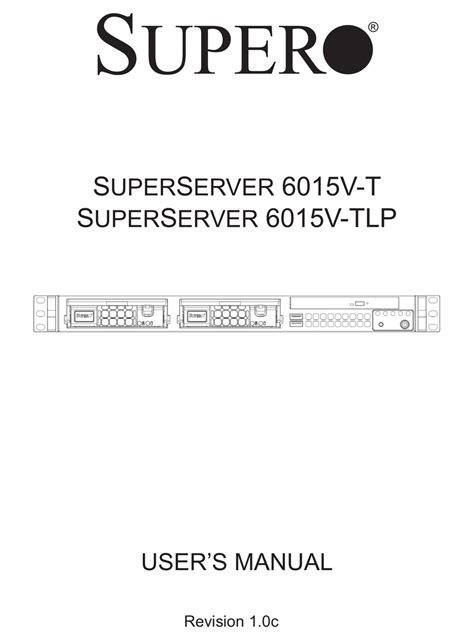 supermicro 6015w ntr owners manual Epub