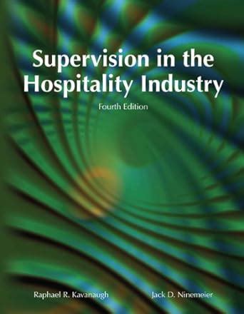 supervision hospitality industry answer edition PDF