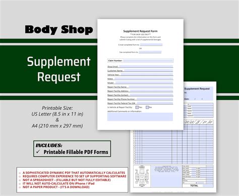 supplement request auto body Reader