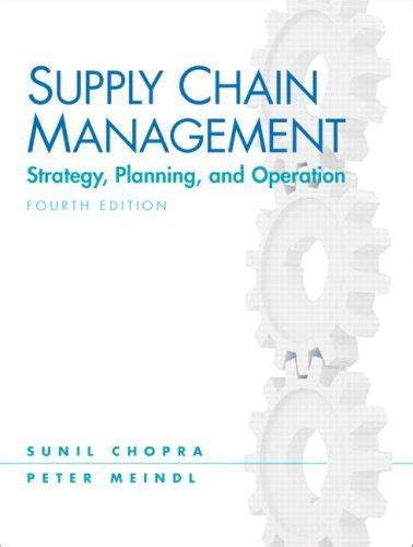 supply chain management 4th edition chopra pdf Reader