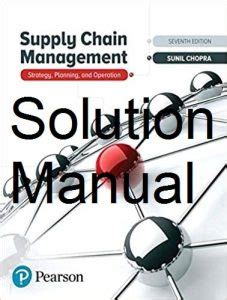 supply chain management sunil chopra solution manual Epub