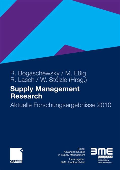 supply management research aktuelle forschungsergebnisse Kindle Editon