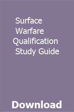 surface warfare qualification study guide Doc