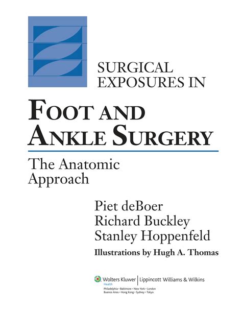 surgical exposures in foot and ankle surgery the anatomic approach Reader