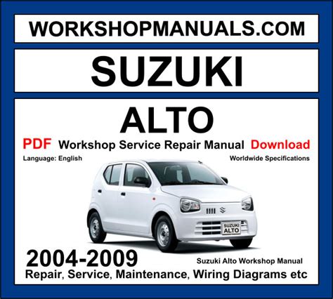 suzuki alto service manual pdf Epub