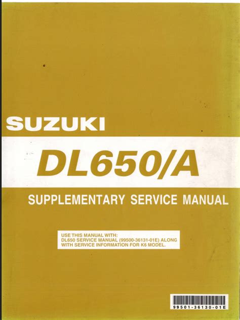 suzuki dl650a service pdf PDF