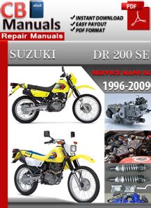 suzuki dr 200 service manual free Ebook Doc