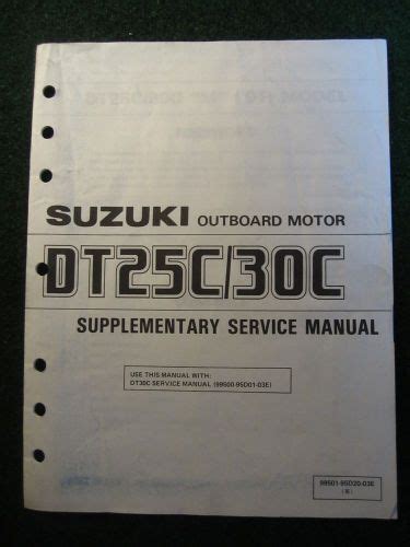 suzuki dt30c outboard service manual Kindle Editon