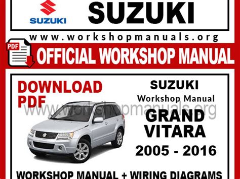 suzuki grand vitara service manual free download Ebook PDF