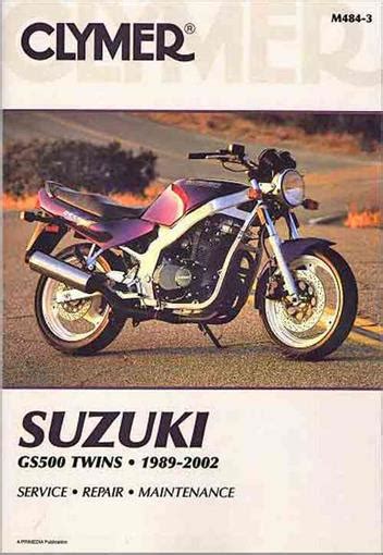 suzuki gs500 twins 1989 2002 clymer motorcycle repair Epub