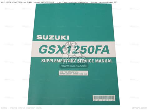 suzuki gsx1250fa service manual Kindle Editon