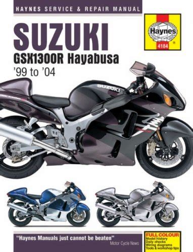 suzuki gsx1300r hayabusa 99 to 04 haynes service and repair manual Epub