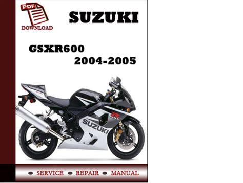 suzuki gsxr 600 service manual 2005 Epub