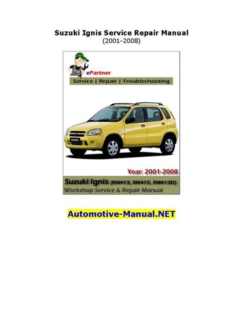 suzuki ignis service manual pdf Doc