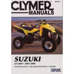 suzuki lt z400 2003 2008 clymer motorcycle repair Epub