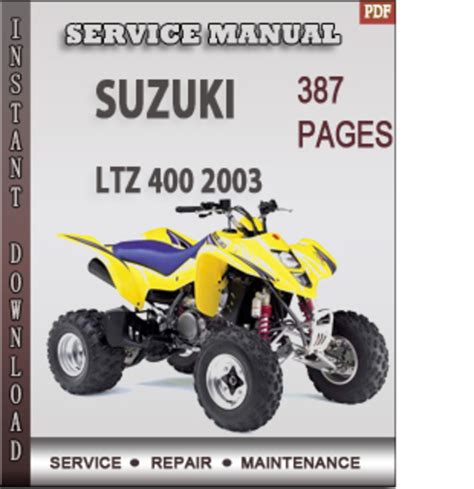 suzuki ltz 400 owner manual PDF