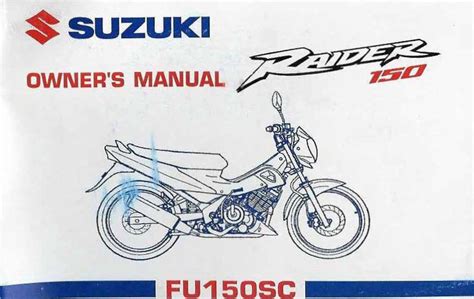 suzuki raider r150 service manual Doc