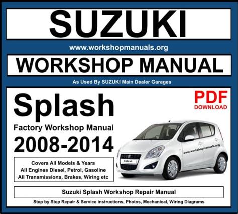 suzuki splash workshop manual pdf Ebook Doc