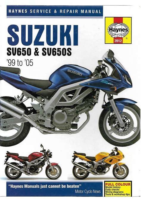 suzuki sv650 1999 2003 workshop manual pdf PDF
