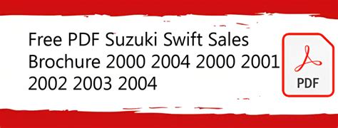 suzuki swift 2002 manual pdf Doc