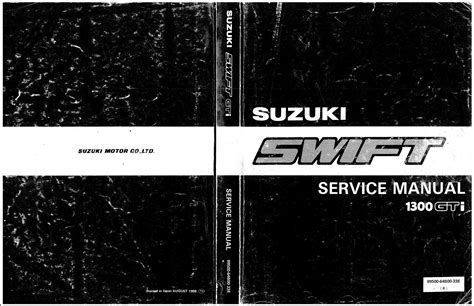 suzuki swift gti service repair manual Reader