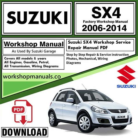 suzuki sx4 repair manual free download Reader