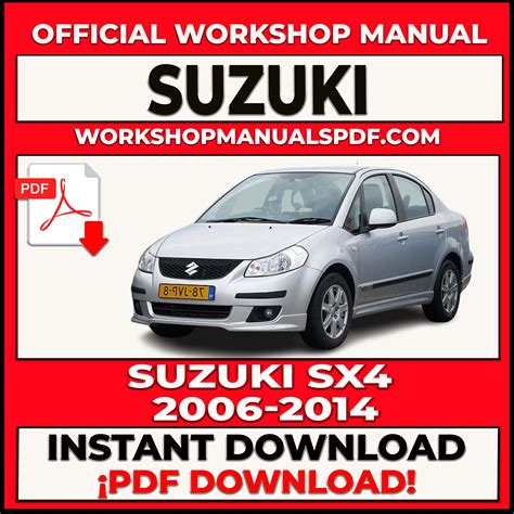 suzuki sx4 workshop manual Epub