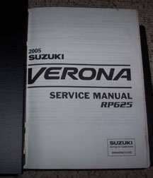 suzuki verona 2005 manual Reader