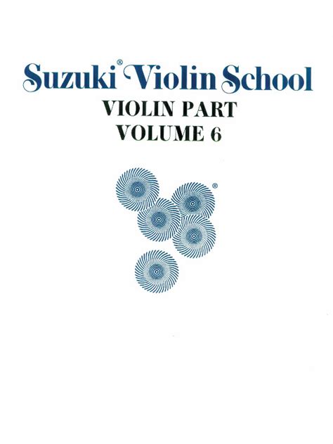 suzuki violin school violin part volume 6 Doc