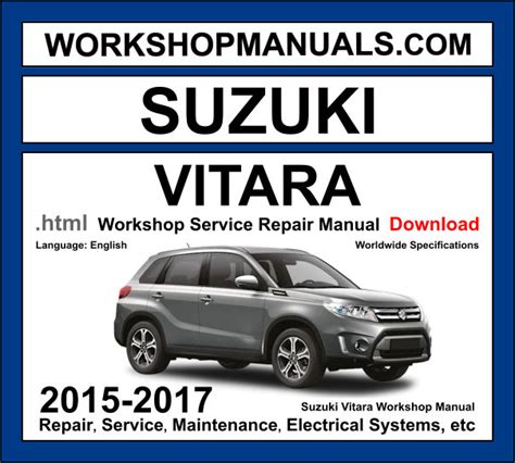 suzuki vitara workshop manual PDF