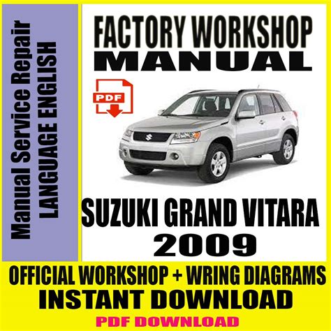 suzuki vitara workshop service repair manual download pdf Epub