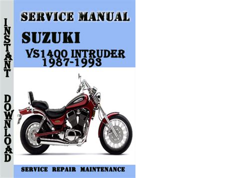 suzuki vs1400 workshop service repair manual download 89 04 pdf Kindle Editon