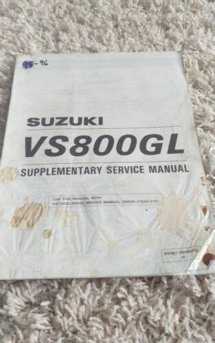 suzuki vs800gl mechanics manual PDF