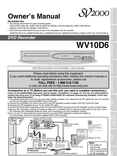 sv2000 dvd recorder manual Reader