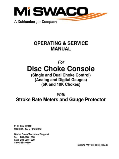 swaco e choke manual Reader